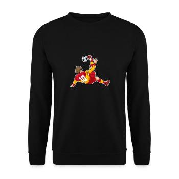 Équipe d’Espagne de Football I Football Espagne - Sweat-shirt Unisexe - noir - Devant - Alina (178cm) & Michal (187cm)
