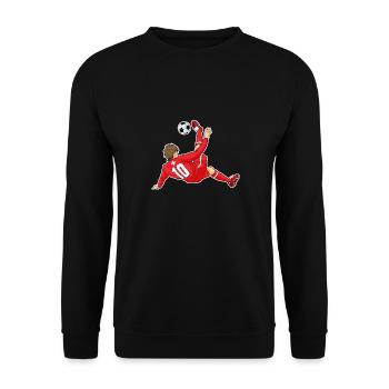 Équipe de Suisse de football I Football Suisse - Sweat-shirt Unisexe - noir - Devant - Alina (178cm) & Michal (187cm)