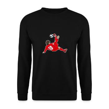 Tunisian National Soccer Team I Football Tunisia - Unisex Sweatshirt - black - Front - Alina (178cm) & Michal (187cm)