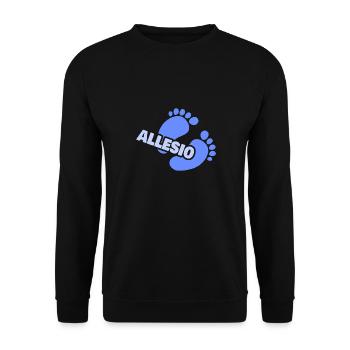 Baby Allesio - Unisex Pullover - Schwarz - Vorne - Alina (178cm) & Michal (187cm)