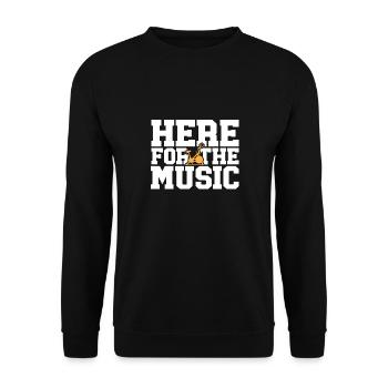 Indoor Cycling Bike Workout - Unisex Sweatshirt - black - Front - Alina (178cm) & Michal (187cm)
