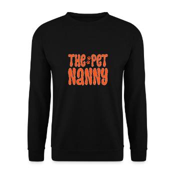 Haustierbetreuung Katze Hund Haustiersitter - Unisex Pullover - Schwarz - Vorne - Alina (178cm) & Michal (187cm)