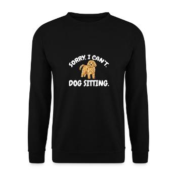 Pet Sitting Cat Dog Pet Sitter - Unisex Sweatshirt - black - Front - Alina (178cm) & Michal (187cm)