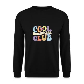 Cool Dominicana Club Dominican Republic Pride - Unisex Pullover - Schwarz - Vorne - Alina (178cm) & Michal (187cm)