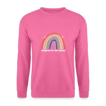 Progress Is Not Linear ABA Therapist Future Sped - Unisex Sweatshirt - pink - Front