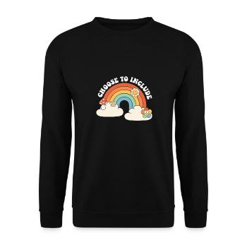 Un enseignant accéléré choisit d’inclure l’ABA sur la neurodiversité - Sweat-shirt Unisexe - noir - Devant - Alina (178cm) & Michal (187cm)