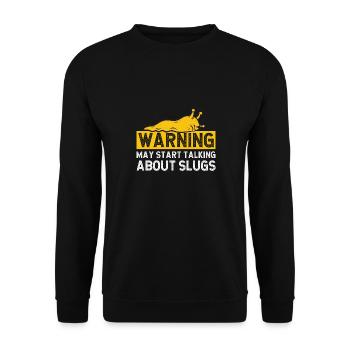 Banana Snail Snail - Unisex Sweatshirt - black - Front - Alina (178cm) & Michal (187cm)