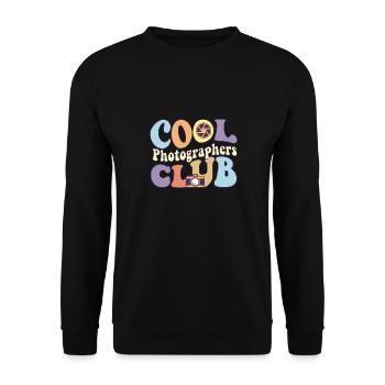 Cool Photographers Club Caméra Photography Squad - Sweat-shirt Unisexe - noir - Devant - Alina (178cm) & Michal (187cm)