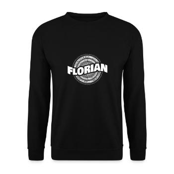 Gift Idea Florian - Unisex Sweatshirt - black - Front - Alina (178cm) & Michal (187cm)