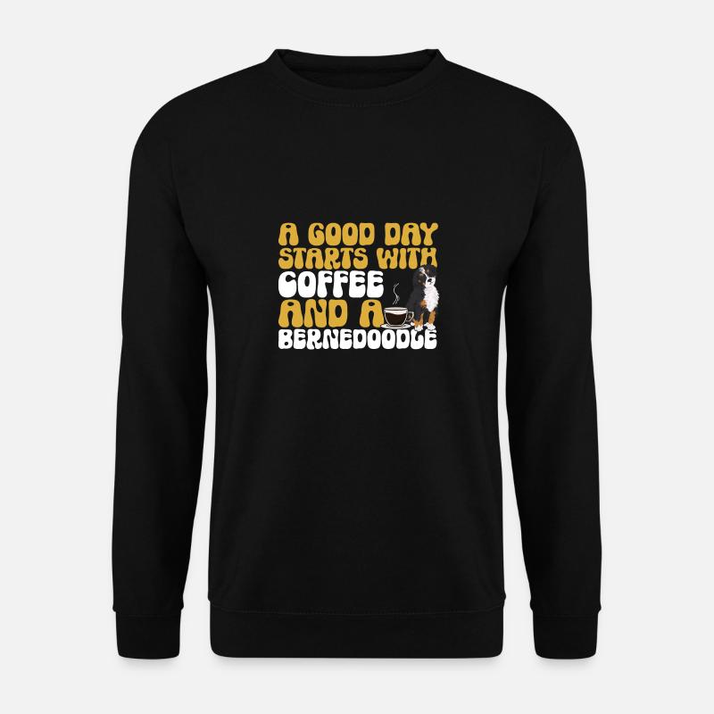 Bernedoodle Dog - Unisex Sweatshirt - black