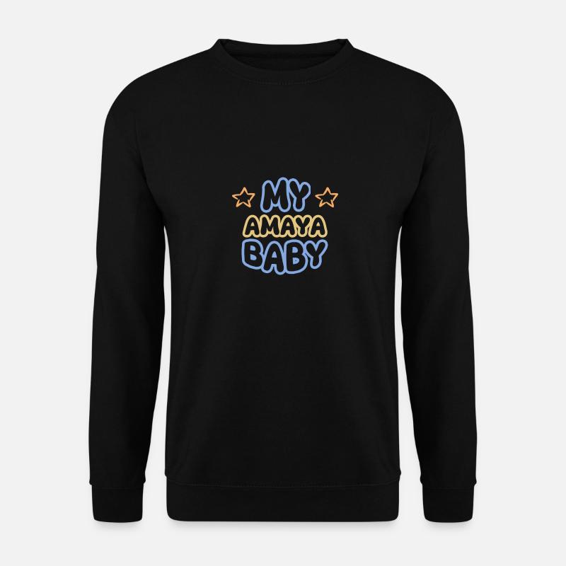 Vorname Amaya - Unisex Pullover - Schwarz