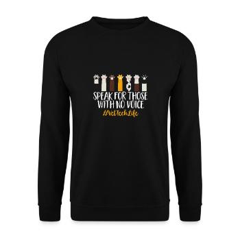 Vet Tech Veterinary Veterinary Technician - Unisex Sweatshirt - black - Front - Alina (178cm) & Michal (187cm)