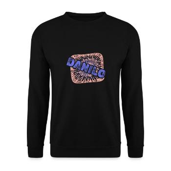 Danilo - Unisex Sweatshirt - black - Front - Alina (178cm) & Michal (187cm)