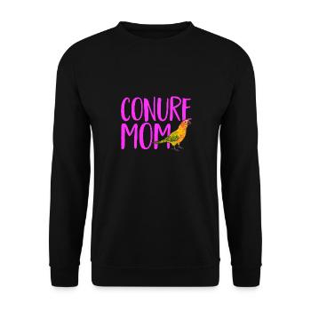 Parakeet, Parrot, Parakeet, Bird - Unisex Sweatshirt - black - Front - Alina (178cm) & Michal (187cm)