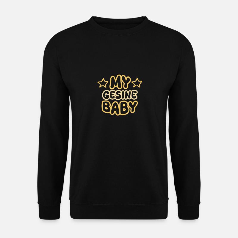 Gesine comme naissance - Sweat-shirt Unisexe - noir