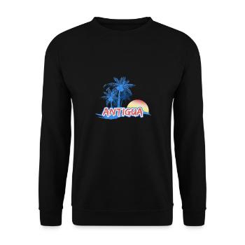 Strand Antigua - Unisex Pullover - Schwarz - Vorne - Alina (178cm) & Michal (187cm)