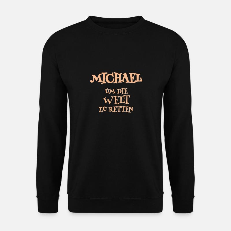 Michael as a helper - Unisex Sweatshirt - black