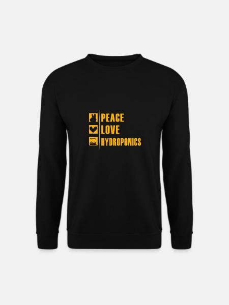 Peace Love Hydroponics - Unisex Sweatshirt - black