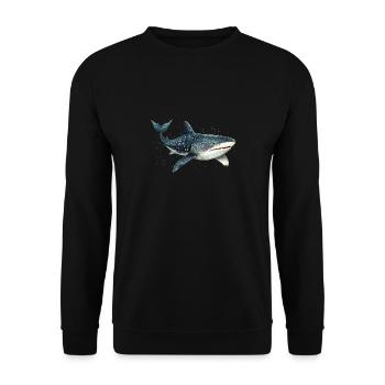 Requin-baleine - Sweat-shirt Unisexe - noir - Devant - Alina (178cm) & Michal (187cm)
