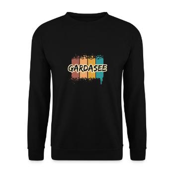 Lake Garda Lake Garda - Unisex Sweatshirt - black - Front - Alina (178cm) & Michal (187cm)