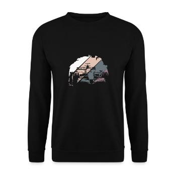 Open Wheel Racing Race Racer - Sweat-shirt Unisexe - noir - Devant - Alina (178cm) & Michal (187cm)