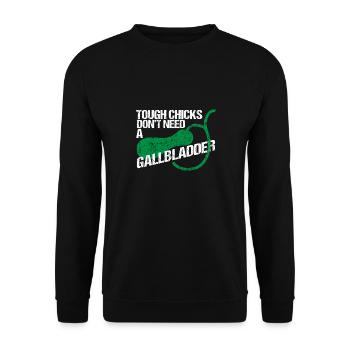 OP Gallbladder Removes Bile - Unisex Sweatshirt - black - Front - Alina (178cm) & Michal (187cm)