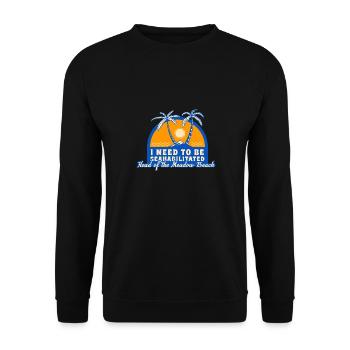 J’ai besoin d’être séahabilité Chef de la prairie - Sweat-shirt Unisexe - noir - Devant - Alina (178cm) & Michal (187cm)
