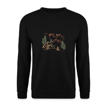Campeur - Sweat-shirt Unisexe - noir - Devant - Alina (178cm) & Michal (187cm)