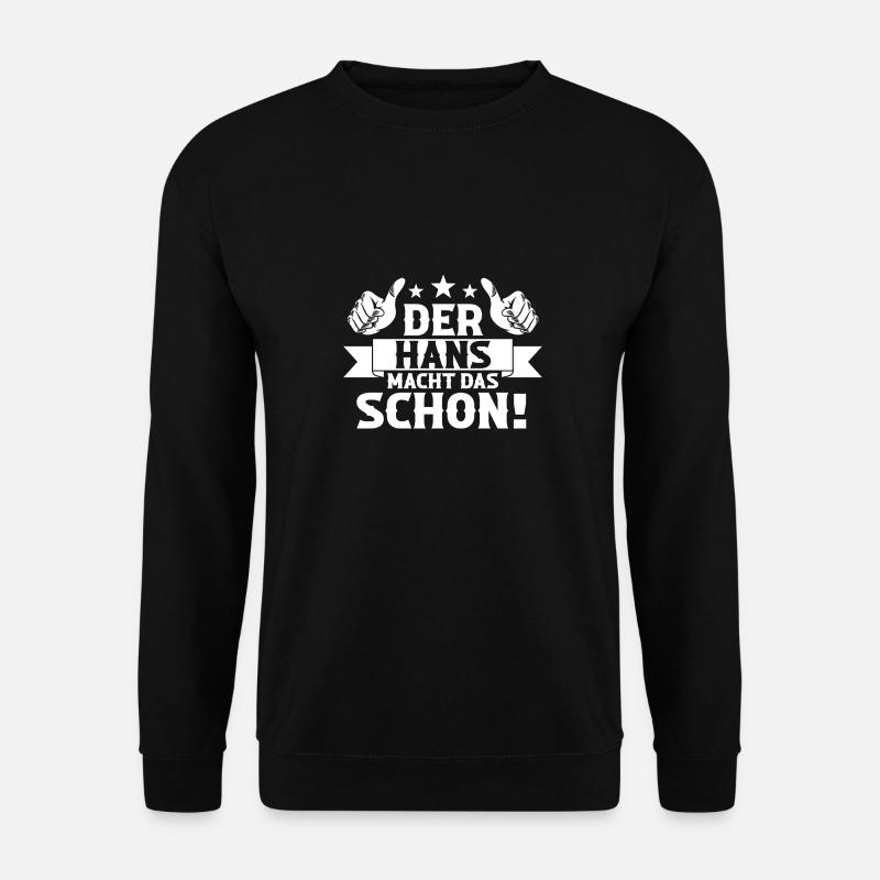 Hans - Unisex Pullover - Schwarz