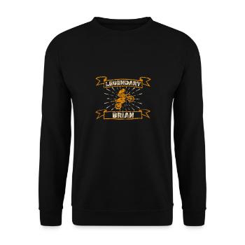 Biker Brian - Unisex Pullover - Schwarz - Vorne - Alina (178cm) & Michal (187cm)