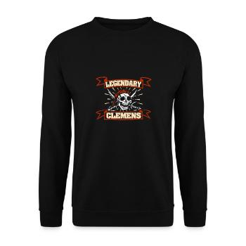 Costume Clemens - Unisex Sweatshirt - black - Front - Alina (178cm) & Michal (187cm)