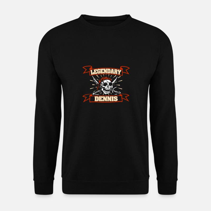 Pirate head Dennis - Unisex Sweatshirt - black