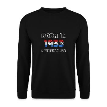 Netherlands 1953 - Unisex Pullover - Schwarz - Vorne - Alina (178cm) & Michal (187cm)