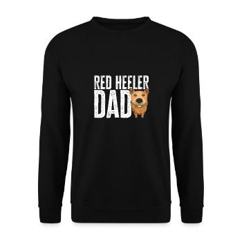Australian Cattle Dog Red Blue Heeler - Unisex Sweatshirt - black - Front - Alina (178cm) & Michal (187cm)
