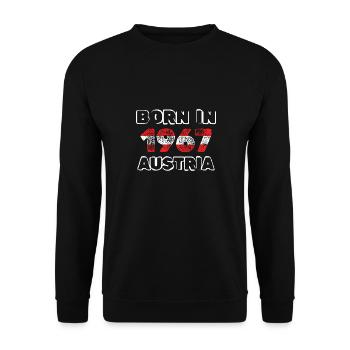 1967 - Unisex Pullover - Schwarz - Vorne - Alina (178cm) & Michal (187cm)