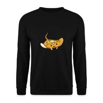 Raies pastenagues, raies manta, raies océaniques, raies - Sweat-shirt Unisexe - noir - Devant - Alina (178cm) & Michal (187cm)