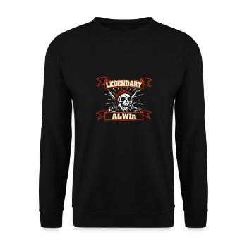 Costume Alwin - Unisex Sweatshirt - black - Front - Alina (178cm) & Michal (187cm)