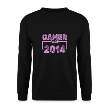 Jahr 2014 - Unisex Pullover - Schwarz - Vorne - Alina (178cm) & Michal (187cm)