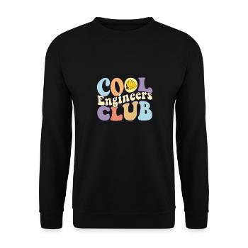 Cool Engineers Club Master Builder Engineering - Unisex Pullover - Schwarz - Vorne - Alina (178cm) & Michal (187cm)