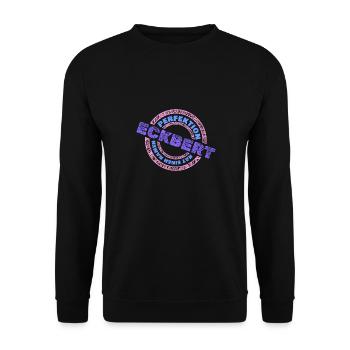 Perfekt Eckbert - Unisex Pullover - Schwarz - Vorne - Alina (178cm) & Michal (187cm)