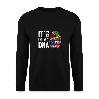 Guyana Flag Guyanese Guyana - Unisex Sweatshirt - black - Front - Alina (178cm) & Michal (187cm)