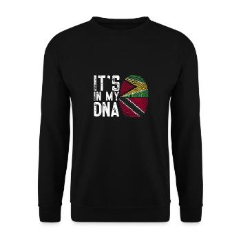 Guyana Drapeau Guyanais Guyana - Sweat-shirt Unisexe - noir - Devant - Alina (178cm) & Michal (187cm)