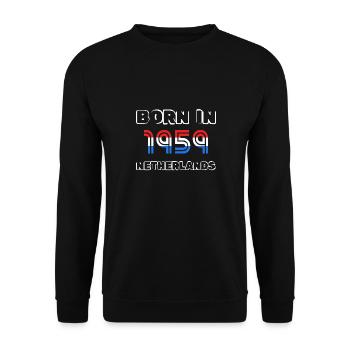 Netherlands 1959 - Unisex Sweatshirt - black - Front - Alina (178cm) & Michal (187cm)