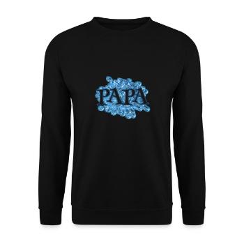 Papa Papa - Sweat-shirt Unisexe - noir - Devant - Alina (178cm) & Michal (187cm)