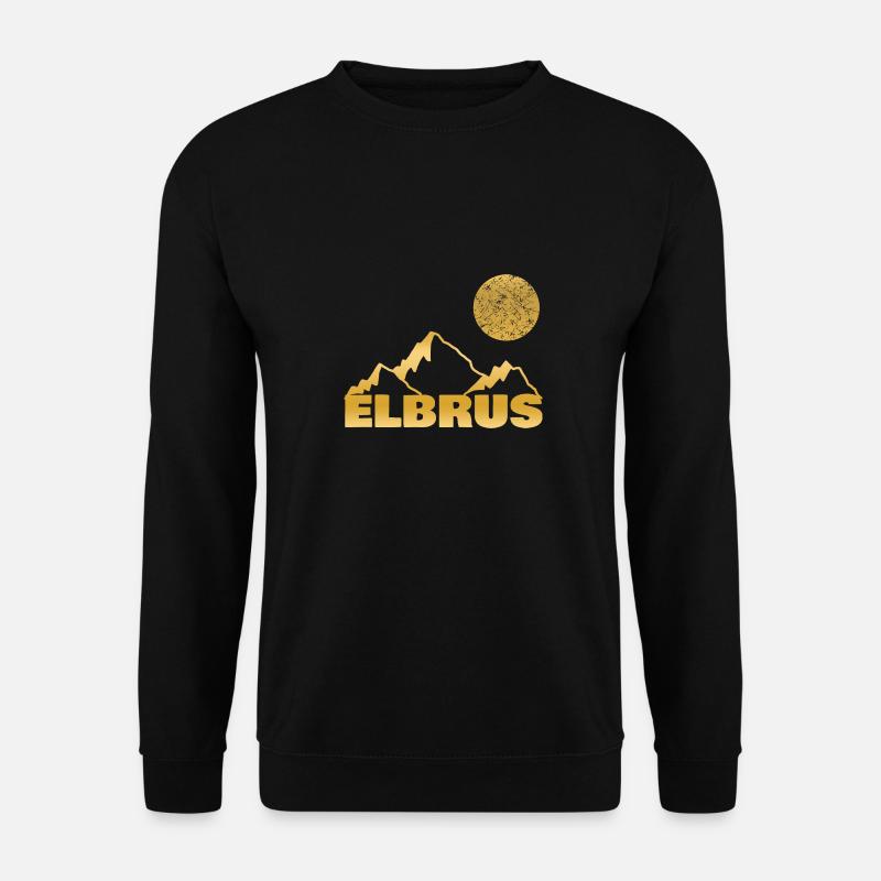 Elbrus as a mountain - Unisex Sweatshirt - black