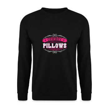 Cowboy Pillows Southern Girl Texas Lady Funny - Unisex Sweatshirt - black - Front - Alina (178cm) & Michal (187cm)