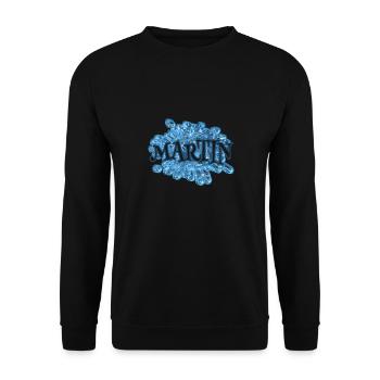 Gift for Martin - Unisex Sweatshirt - black - Front - Alina (178cm) & Michal (187cm)