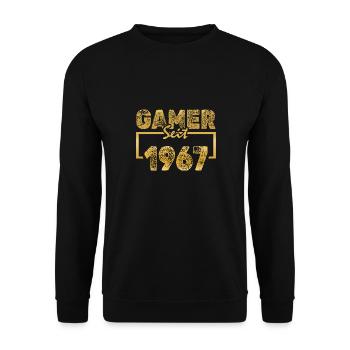 PC 1967 - Unisex Pullover - Schwarz - Vorne - Alina (178cm) & Michal (187cm)