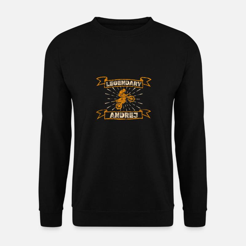 Andrej als Motorrad - Unisex Pullover - Schwarz