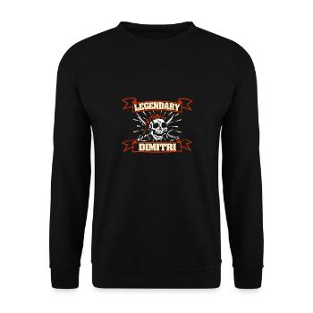 Carnaval Dimitri - Sweat-shirt Unisexe - noir - Devant - Alina (178cm) & Michal (187cm)